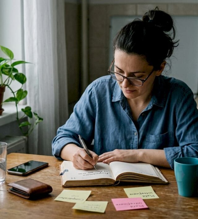 O femeie își organizează consultația ginecologică chiar din confortul casei sale.