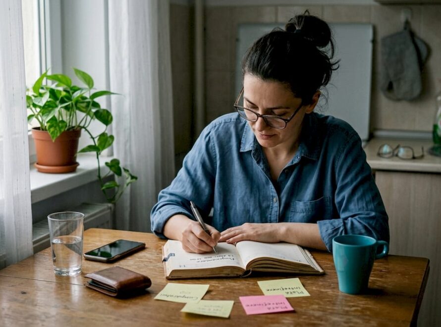 O femeie își organizează consultația ginecologică chiar din confortul casei sale.