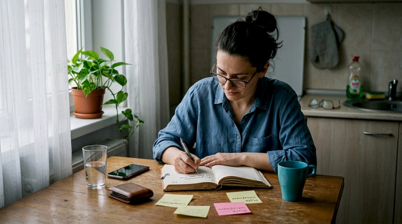 O femeie își organizează consultația ginecologică chiar din confortul casei sale.