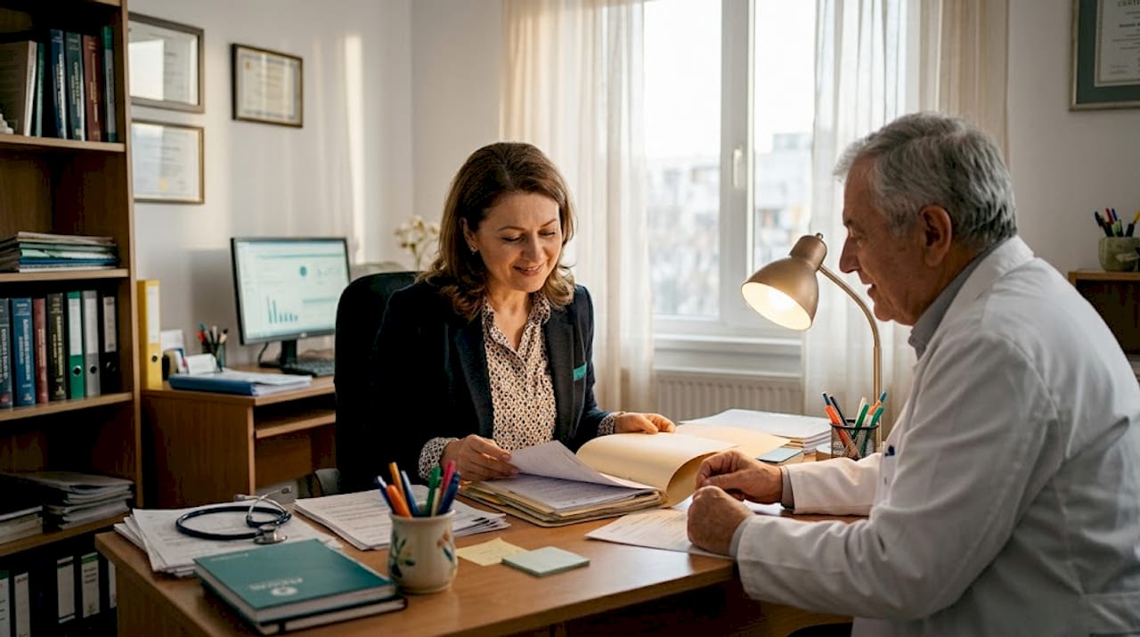 Femeie la control medical pentru prevenirea afecțiunilor digestive