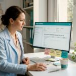 Medicul endocrinolog analizează fișele cu valorile hormonale ale pacientului