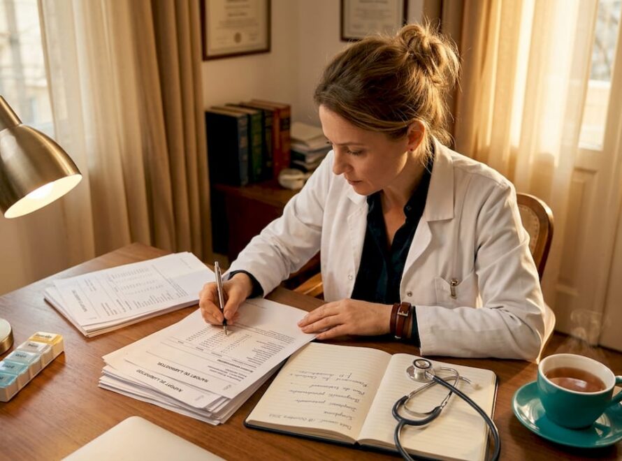 Medic care interpretează rezultatele analizelor hormonale