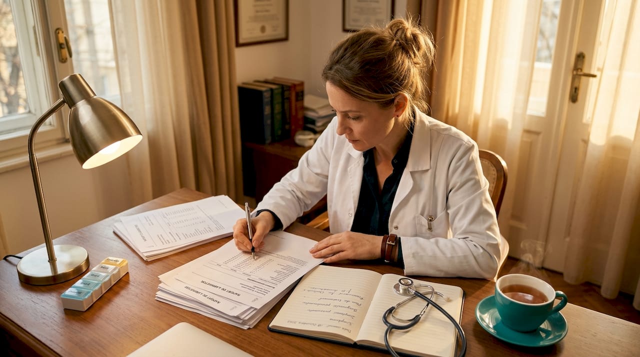 Medic care interpretează rezultatele analizelor hormonale