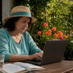 O femeie explorează diverse platforme online pentru servicii medicale.