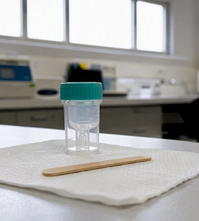 Kit de testare pentru calprotectină fecală pe blatul din baie