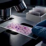 Frotiu periferic analizat în laboratorul de hematologie